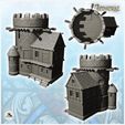 4.jpg Castellum with stone watchtower and dwelling houses (6) - DnD Wargaming Medieval War of the Rose Saga