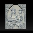 016.jpg Madonna and Baby bas relief for CNC 3D