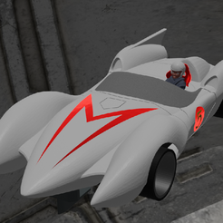 METERORO-02.png Fichier STL Mach 5 Speed Racer Slot car 1/32 Meteoro Mach go go go・Modèle à imprimer en 3D à télécharger