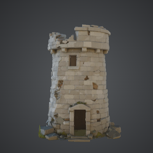 Ruined Stone Tower – Medieval Watchtower