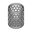 perspectiva.png Toothbrush pot with citrus pattern