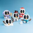 Blob-Lab-Snowman2m.jpg Snowblobs - Mini Modular Articulated Snowman Kunstspielzeug