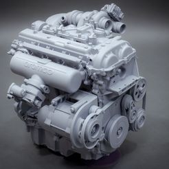 Engine-3d-print-2.jpg 3D file Detailed Car Engine Model Aramco・Model to download and 3D print