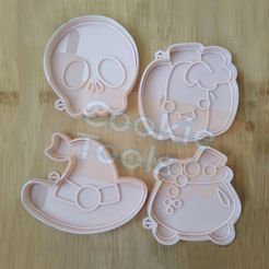 a.jpg STL-Datei Halloween Keksausstecher Packung #3・Design für den 3D-Druck zum Herunterladen