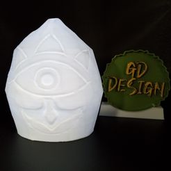IMG_20230528_192501531.jpg Datei STL Zelda Klatschstein Statue Teelicht・Design für 3D-Drucker zum herunterladen