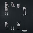 parts.jpg bleach - orihime inoue 3d print figure 3D print model