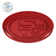 NFL-San-Francisco-49ers_8cm_2pc_CP.png NFL - Play Offs - Football  Collection Set - Cookie Cutter - Fondant - Polymer Clay