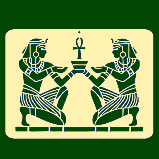 Hieroglyphics Plate 4 3D model