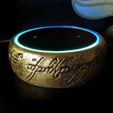theoneringon.jpg LoTR Tek Yüzük Echo Dot Kol Çantası Şey
