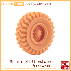 c3d_3d72nd_76_wheels_scammell_front_firestone.png 3D72ND - 1/76TH SCALE SCAMMELL FIRESTONE FRONT WHEELS