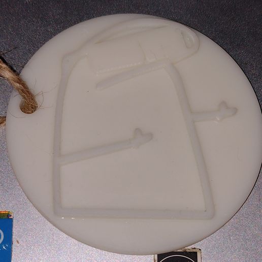 Flork Facherito Round Key Ring 3D model