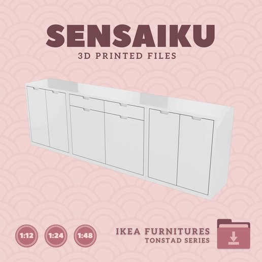 10.-TONSTAD-Storage-Combination-01-2.png Miniature Replica 10. TONSTAD Storage Combination 01 for Miniature Dollhouse - IKEA - 3D Print Instant Download