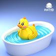 2.jpg Набор для ванны Flexy Super Cute Ducks & Tiny с разноцветными 3MF в комплекте