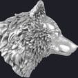 4.png Tête de loup MODÈLE 3D
