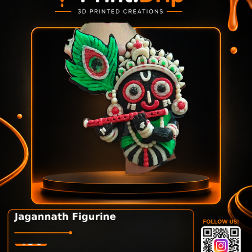 Jagannath Fridge Magnet – 3D Printable Indian Decorative Model