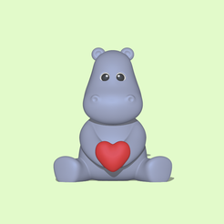 Hippo-Heart1.png Valentine Hippo Heart