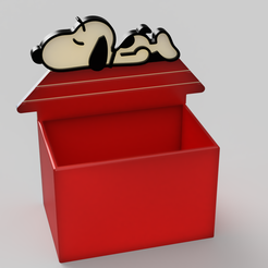 1.png Archivo STL gratis Jardinera de Snoopy dormido・Modelo para descargar y imprimir en 3D, LayersnLines