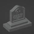 Headstone.Four-02.png Grave Markers, Set of 5 ( 28mm Scale )