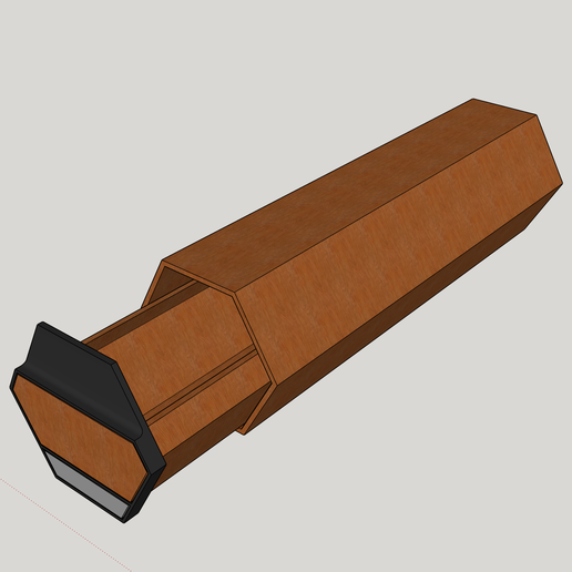 retro furniture hexagon 3D model