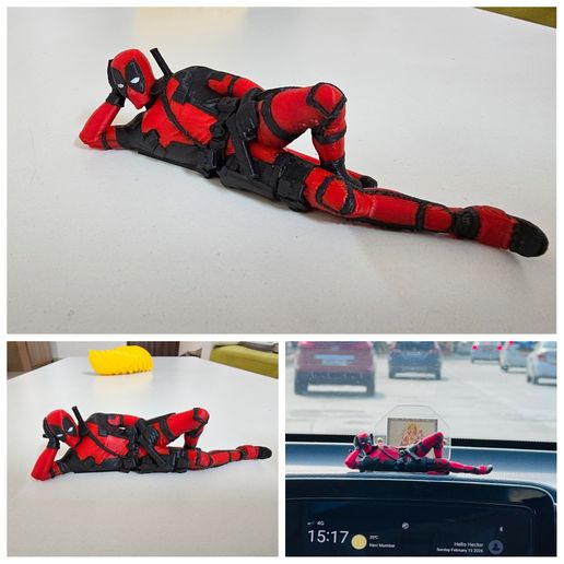 Colored Deadpool – 3D Printable Multicolor Model