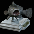 White-grouper-open-mouth-1-4.png fish white grouper / Epinephelus aeneus trophy statue detailed texture for 3d printing