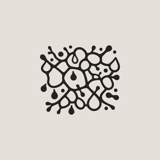 Minimalist Milk Splash Pattern 3D Wall Art
