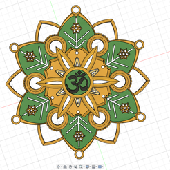 mandala-103.png STL file OM Mandala・3D printable model to download