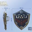 Folie13.jpg Hylian Shield from Zelda Breath of the Wild - Life Size