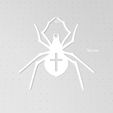 Spider4-2.jpg Cross Spider, Spider Silhouette with Cross Outline, Garden Spider, Cross Orb Weaver Arachnid