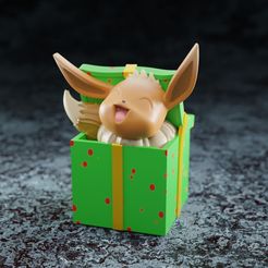 color.jpg Бесплатный 3D файл Giftbox eevee - presupported model・Объект для скачивания и 3D печати