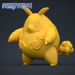 Pignite1.jpg Archivo STL Figurita Pokemon de Pignite・Modelo imprimible en 3D para descargar