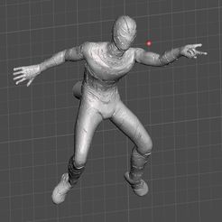 SPIDER_LOW-POLY_MAGNET_001.jpg Fichier OBJ gratuit SPIDER-MAN POSED POUR MAGNET DE REFRIGERATEUR・Idée pour impression 3D à télécharger