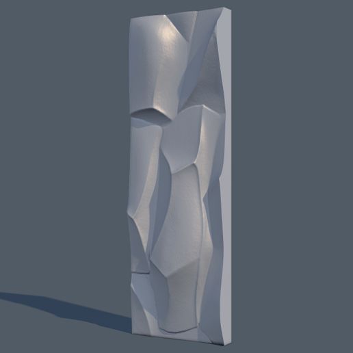 🪨 Stone Wall Panel – Rock Relief Decorative Wall Block・ STL File for 3D ...
