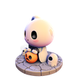 006.png Chibi Halloween Ghost 3D Model - Cute, Low Poly
