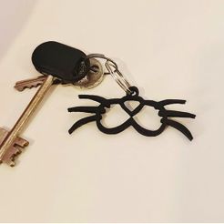 Whiskers-Cut-Print.jpg Keychain: Whiskers I