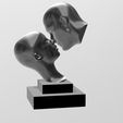 LE-BAISER.jpg sculture the kiss woman and man bust without printing support