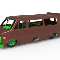 1.jpg Fichier 3D Dragster Van à l'échelle 1:25・Objet imprimable en 3D à télécharger