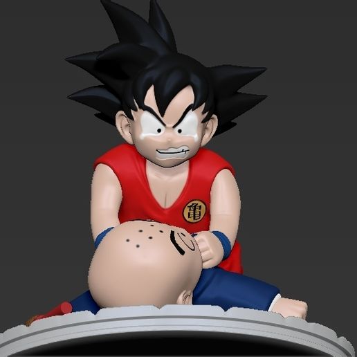 krilin and goku child 3D model