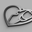 N v2.jpg STL file Coronavirus Heart Earrings・3D printable model to download