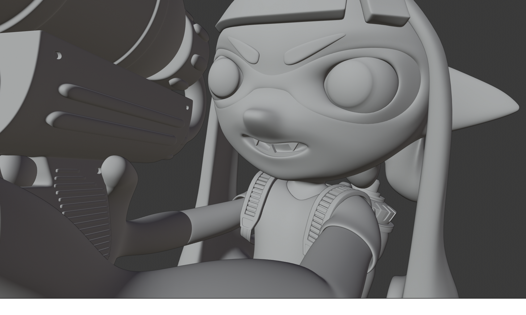 Скачать файл STL Inkling Girl Splatoon 3D Model • Модель с возможностью ...