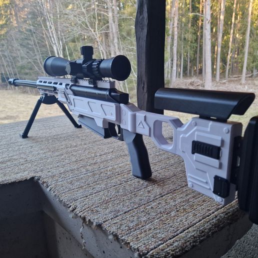 🔫 MCMILLAN TAC-50 1:1 LIFE SIZED SNIPER RIFLE・ 3D File for 3D printing ...