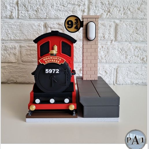 004B.jpg POTTER INSPIRED TOON TRAIN MONEY BANK/NIGHT LIGHT