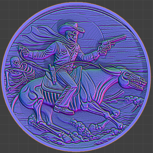 🤠 COWBOY 41・ 3D File for 3D printing and CNC machining - Laser cutting ...