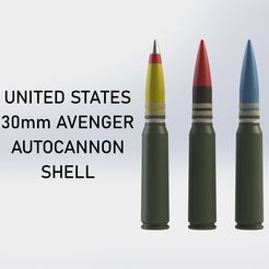 US_30mmAvenger_0.jpg United States 30x173mm Avenger Autocannon Shell