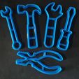 IMG-20200613-WA0004.jpg set of 5 father's day cookie cutter hand tools