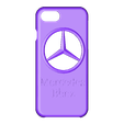 Case Iphone 7 y 8 Mercedes Benz V1_fixed.stl Case Iphone 7/8 Mercedes Benz