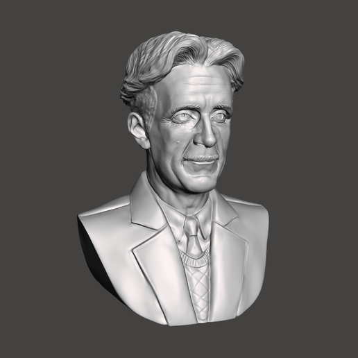 George-Orwell-9.png 3D модель Джорджа Оруэлла - высококачественный STL файл для 3D печати (ПЕРСОНАЛЬНОЕ ИСПОЛЬЗОВАНИЕ)