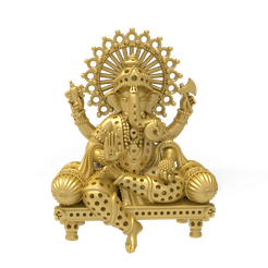 Ganesh-maharaja-3d-file-pic-1.png STL file Ganesh maharaja 3d file・3D print design to download