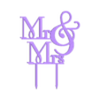 Mr Mrs v2.stl Mr & Mrs Topper - Mr & Mrs (2)