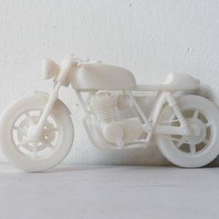 000_0006 b.jpg Free STL file Moto Cafe Racer scalemodel・3D print model to download